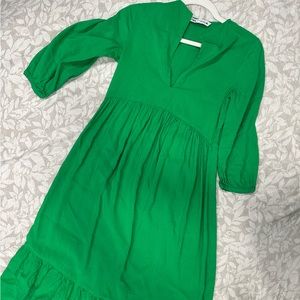 Zara green maxi dress